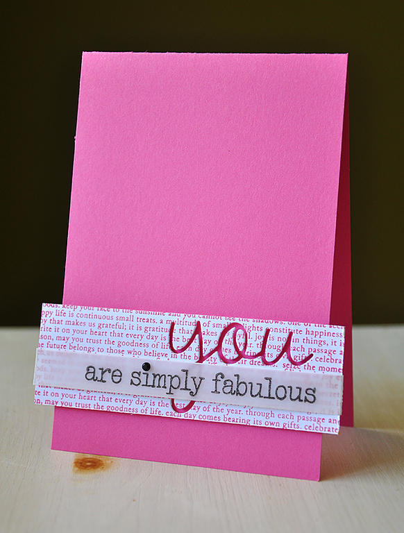 Stamps:  Wonderful Words Additions &amp; Background Basics: Text Style<br />
Ink:  Hibiscus...