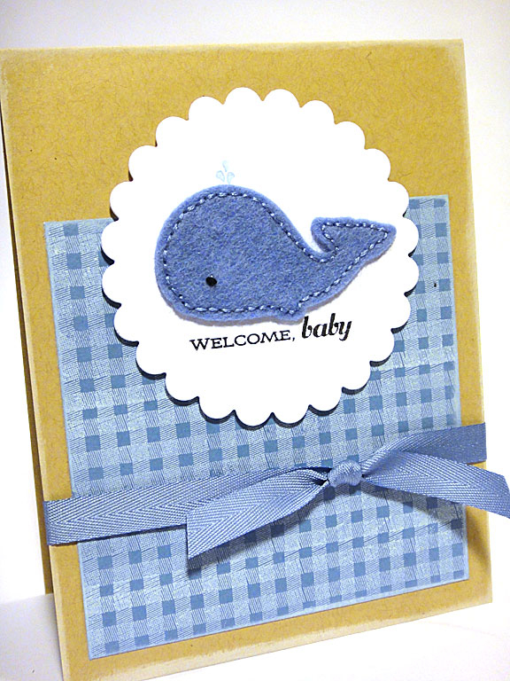 stamps: Whale Wishes, Background Basics: Gingham<br />
<br />
ink: True Black, Fresh Snow,...