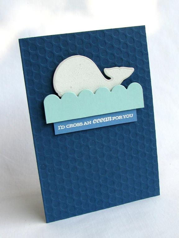 Stamps - Whale Wishes<br />
CS - Enchanted Evening, Blueberry Sky, Aqua Mist, Soft Stone<br />...