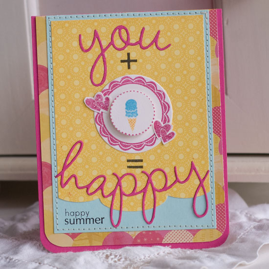 Stamps:  Tag-its #4, Get to the Point (+ and=)<br />
Ink:  Raspberry Fizz, Summer Sunrise,...