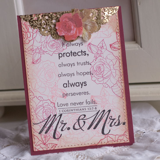 Stamps:  Beautiful Blessings, Year of Flowers Collection, Big and Bold Wishes<br />
Ink:  Sweet...