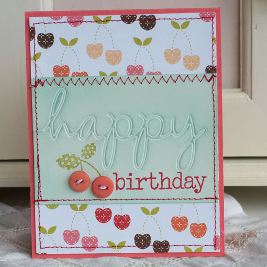 Stamps:  Wonderful Words Additions, Everyday Button Bits<br />
Ink:  Aqua Mist, Pure Poppy,...