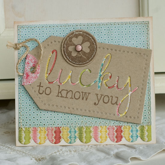 Stamps:  Wonderful Words Additions, Luck of the Irish<br />
Ink:  Dark Chocolate<br />...