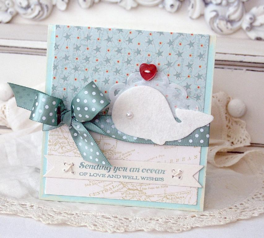 Papertrey Ink Supplies Used:<br />
Stamps:<br />
Whale Wishes<br />
Paper:<br />
Road Trip...