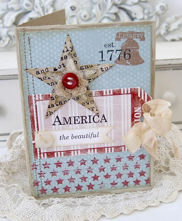 Papertrey Ink Supplies Used:<br />
Stamps:<br />
est. 1776<br />
Paper:<br />
Kraft and...