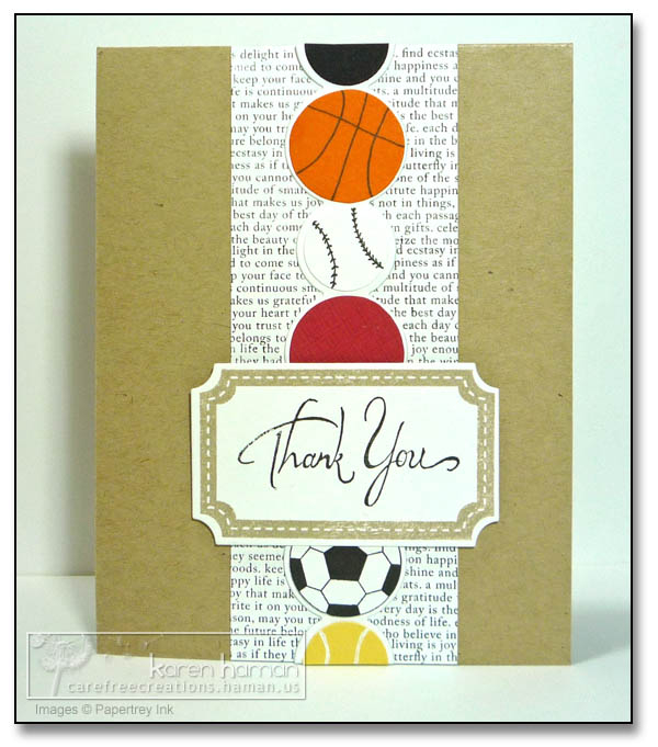 A thank you card for the gym / PE teacher<br />
<br />
Supplies<br />
Stamps: Background...
