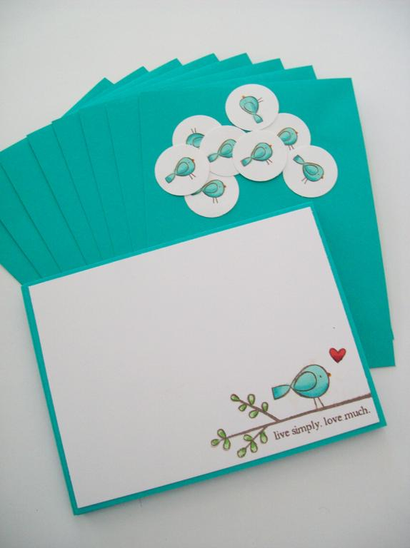 Little Bitty Bird Notecard Set