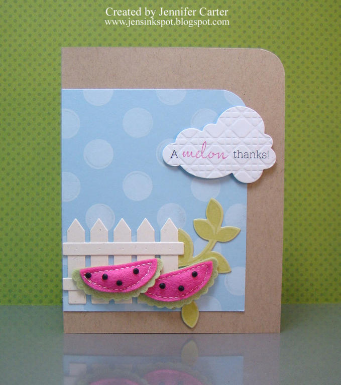 Supplies (all PTI unless noted)<br />
 Stamps: Polka Dot Basics, Turning a New Leaf, Fruit...