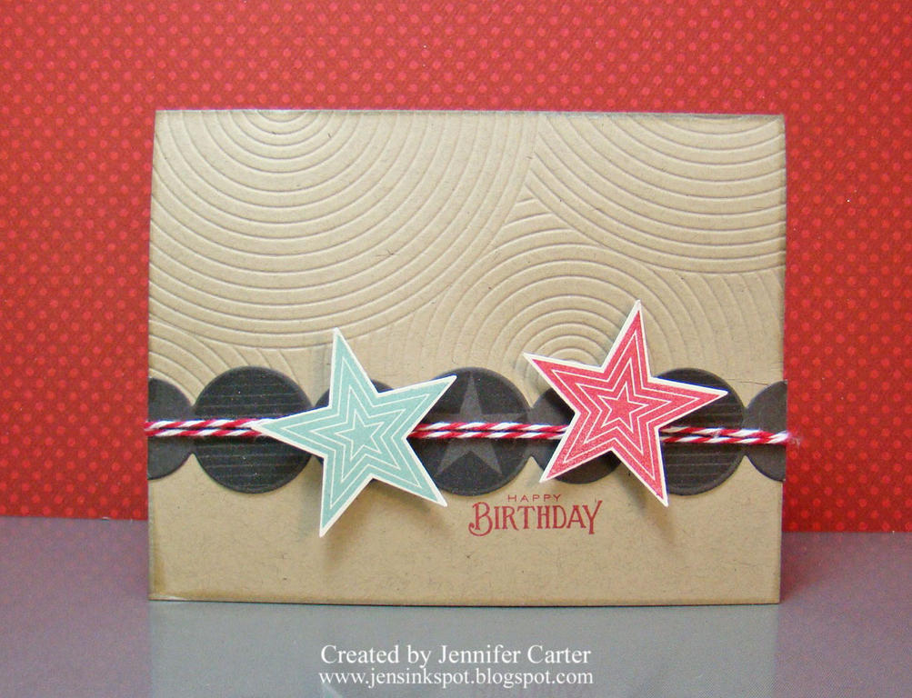 ps: Just the Ticket, Star Prints, Boy Basics: Simple Circles<br />
 Paper: Kraft, Smokey...