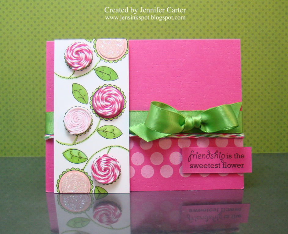 Stamps: Baby Button Bits, Polka Dot Basics II, Green Thumb<br />
 Paper: Raspberry Fizz, White,...