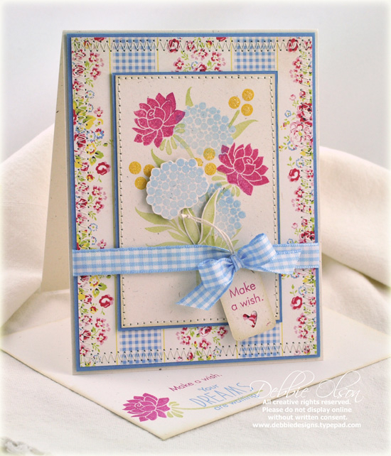 Stamps: Daydreamer<br />
Cardstock: Rustic White, Blueberry Sky<br />
Ink: Spring Rain,...