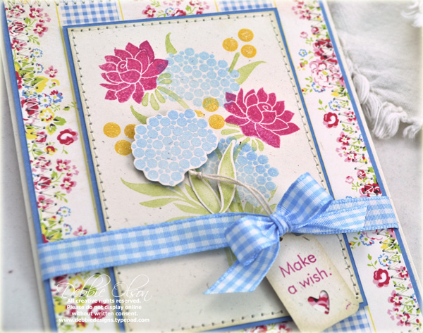 Stamps: Daydreamer<br />
Cardstock: Rustic White, Blueberry Sky<br />
Ink: Spring Rain,...
