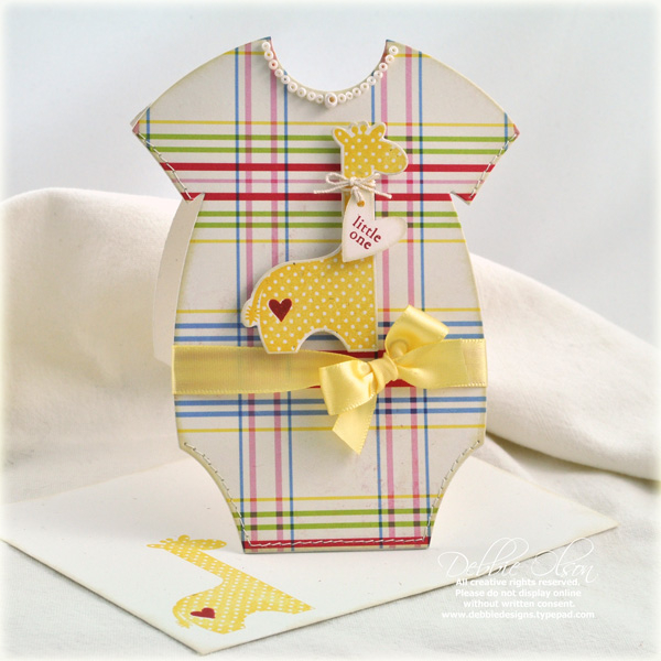 Stamps: Sweet Baby, Tiny Tags<br />
Cardstock: Rustic White<br />
Ink: Summer Sunrise and...