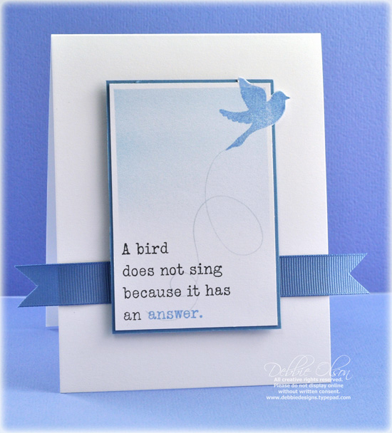 Stamps: Happy Trails<br />
Cardstock: Stampers Select White<br />
Ink: Adirondack Stonewashed,...