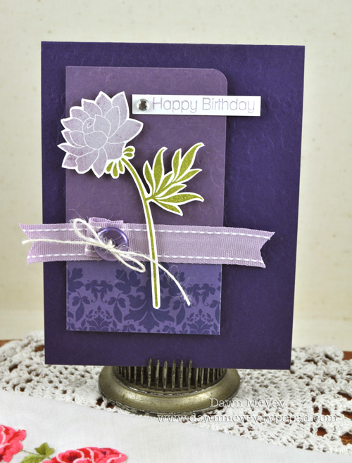 Paper: stamper's select white, plum pudding, royal velvet, Damask Designs<br />
Stamps:...