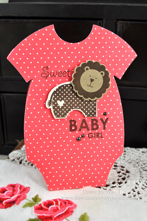 Paper: rustic cream, kraft, berry sorbet, 2009 Bitty Dot Basics<br />
Stamps: Sweet Baby<br />...