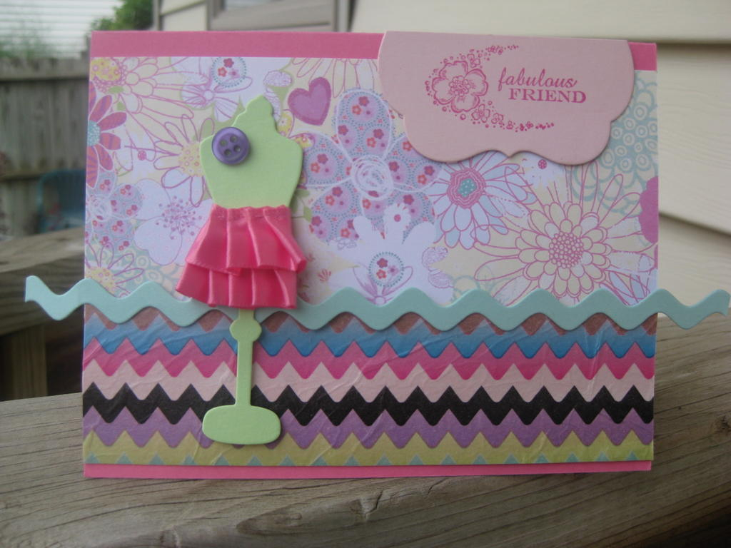 Fabulous Friend w/tissue paper/dress form