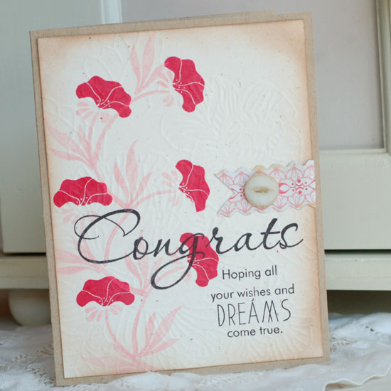 Stamps:  Daydreamer, Think Big Favorites #5<br />
Ink:  Pure Poppy, Sweet Blush, True Black<br...