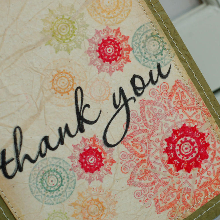 Stamps:  Mehndi Medallion, Think Big Favorites #5<br />
Ink:  Pure Poppy, Summer Sunrise, Ocean...