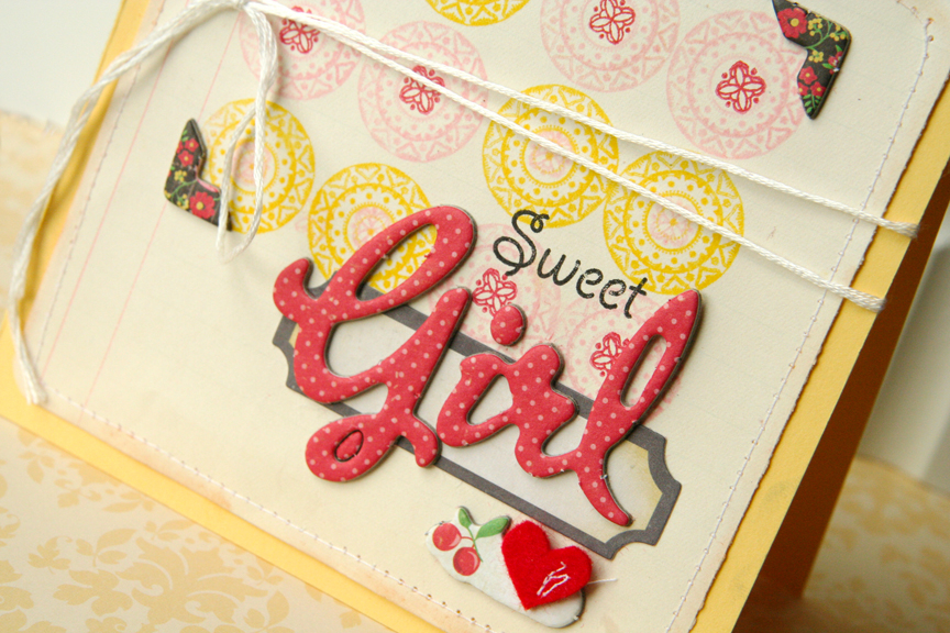 Stamps: Mehndi Medallion, Sweet Baby<br />
Ink: True Black, Pure Poppy, and Yellow/pink by...