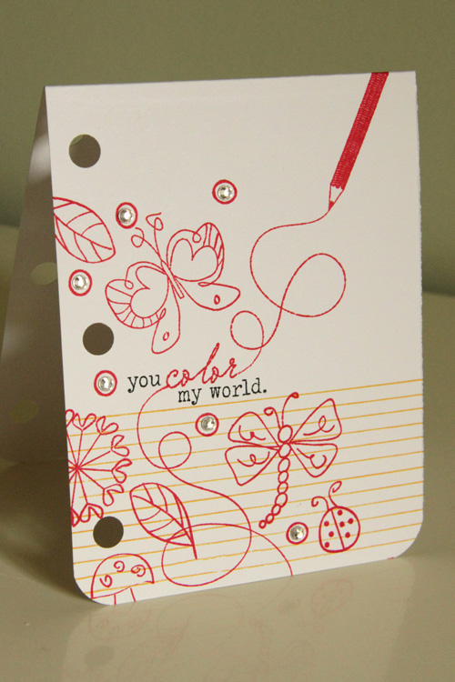 Stamps: Happy Trails, It's Official, and Spring Time Doodles<br />
Ink: Pure Poppy, Summer...