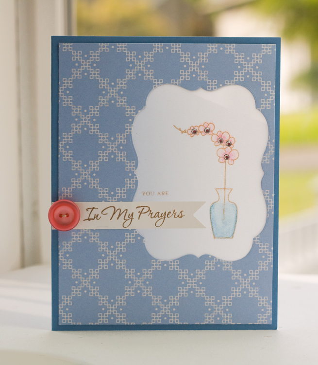 Stamps- Gracious Vases<br />
Ink- Dark Chocolate<br />
Paper- Men of Life Patterned paper,...