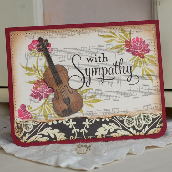 Stamps:  Rhythm and Soul, Daydreamer,  Think Big Favorites #3, Background Basics: Sheet Music<br...