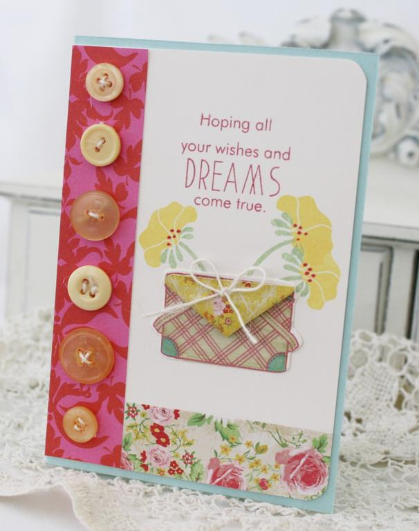 Papertrey Ink Supplies Used:<br />
Stamps:<br />
Daydreamer and Vintage Picnic<br />...