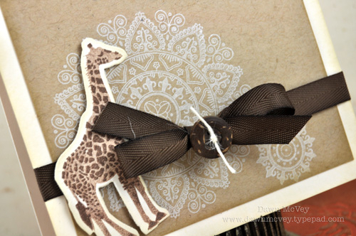 Paper: rustic cream, kraft<br />
Stamps: It's a Jungle Out There, Mehndi Medallion<br />...