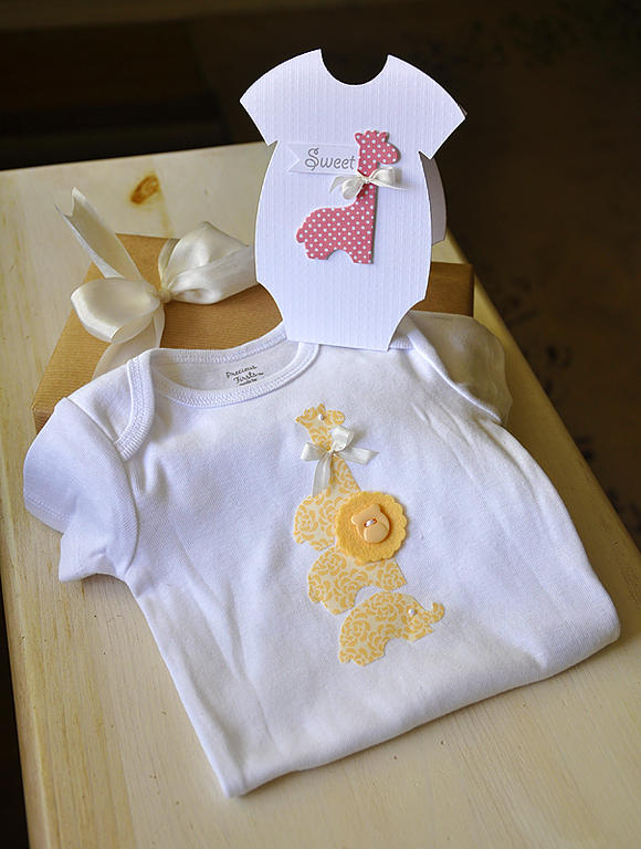 Onesie:<br />
Accessories: Baby Onesie, Yellow Fabric, Baby Love Die, Harvest Gold Felt,...