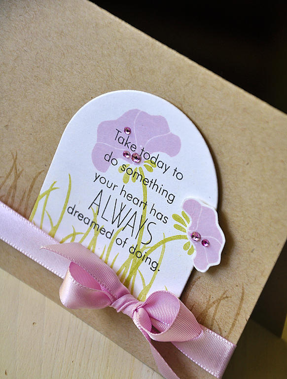 Stamps:  Daydreamer<br />
Ink:  Spring Moss, Lavender Moon, True Black &amp; Versamark<br />...