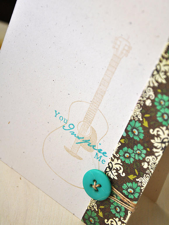 Stamps:  Rhythm &amp; Soul &amp; Embellishments<br />
Ink:  Chai Vintage Touch &amp; Hawaiian...