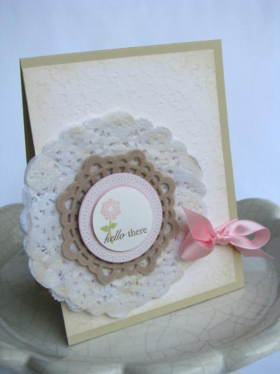 Stamps - Flower Fusion #5<br />
CS - Vintage Cream, Sweet Blush, Fine Linen<br />
Ink - Dark...