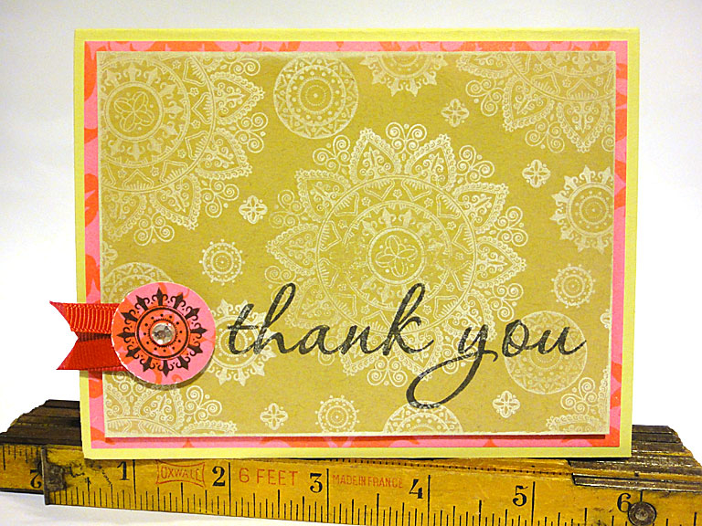 stamps: Mehndi Medallion, Think Big Favorites #5<br />
<br />
ink: True Black, Fresh Snow,...