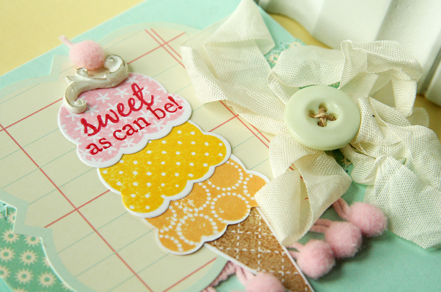 Stamps: Sweet As Can Be<br />
Ink: Summer Sunrise, Pure Poppy<br />
Paper: Hometown Summer by...