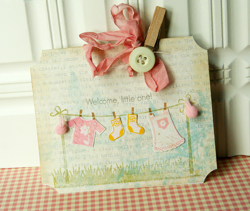 Stamps: Hanging Out<br />
Ink: Chewing Gum by Jenni Bowlin, Summer Sunrise by PTI, Simply...