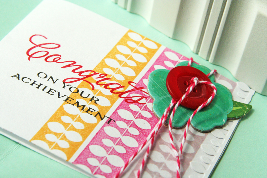 Stamps: Background Basics: Vines, Congrats All Ways<br />
Ink: Lavender Moon, Raspberry Fizz,...