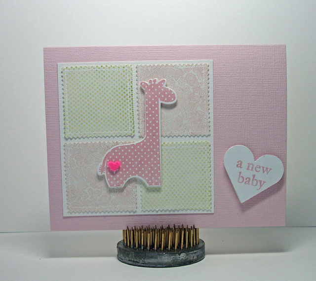 Sweet Baby<br />
This card uses PTI: Sweet Baby - stamps &amp; die, Bitty Background Blocks...