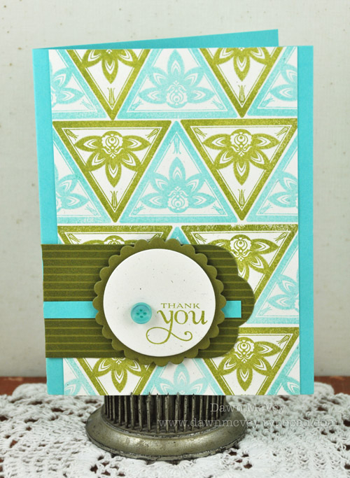 Paper: rustic cream, hawaiian shores, ripe avocado<br />
Stamps: Tranquility Trilogy<br />...