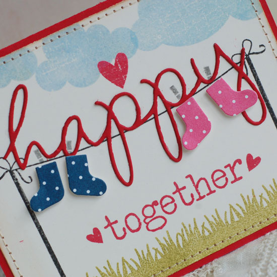 Stamps:  Hanging Out, Up, Up and Away, Wonderful Words Additions<br />
Ink:  Spring Rain, Ripe...