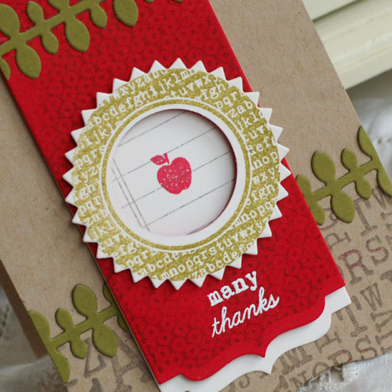 Stamps:  Tag-its #6, Half &amp; Half, School Time<br />
Ink:  Ripe Avocado, Smokey Shadow, Pure...