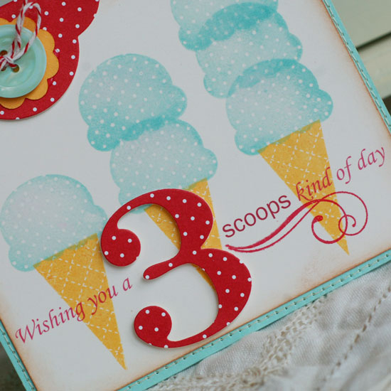 Stamps:  Sweet As Can Be, Fancy Flourishes<br />
Ink:  Aqua Mist, Summer Sunrise, Pure Poppy<br...