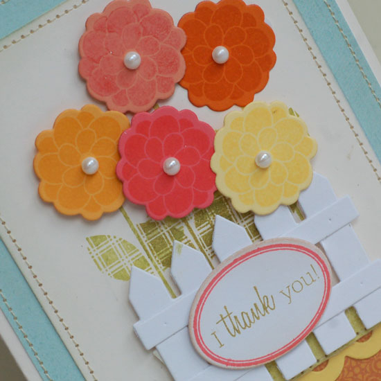 Stamps:  Flower Fusion #6, Little Labels<br />
Ink:  Summer Sunrise, Orange Zest, Berry Sorbet,...