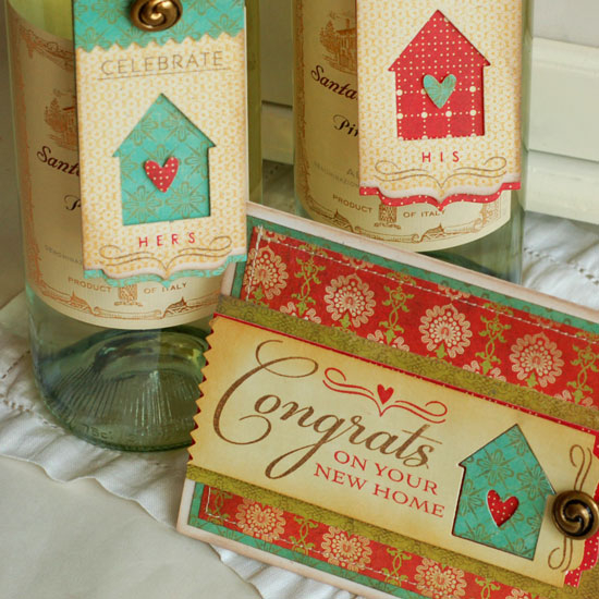 Stamps:  Half &amp; Half, Congrats All Ways, Love Lives here<br />
Ink:  Dark Chocolate, Pure...