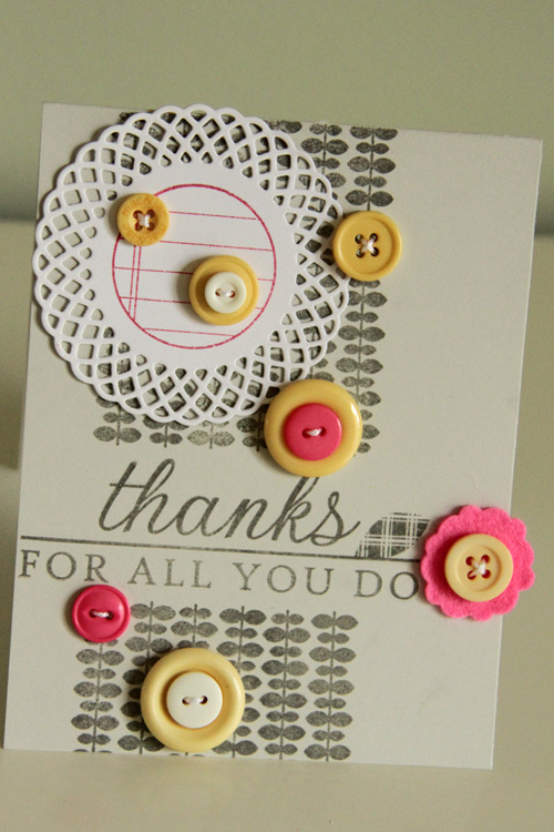 Soft Stone Cardstock<br />
Smokey Shadow and Hibiscus Burst Ink<br />
Think Big Favorites #6,...