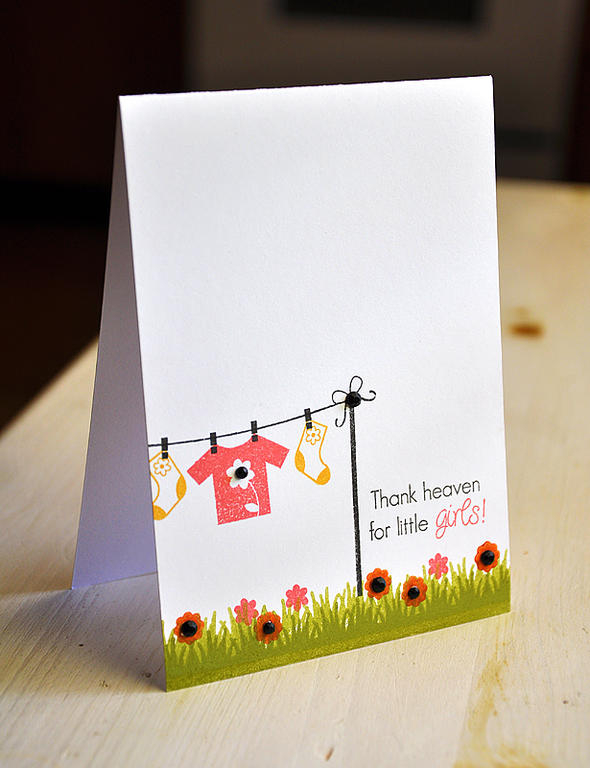 Stamps:  Hanging Out<br />
Ink:  Simply Chartreuse, Spring Moss, Berry Sorbet, Summer Sunrise,...