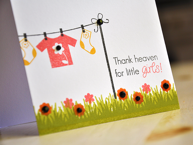 Stamps:  Hanging Out<br />
Ink:  Simply Chartreuse, Spring Moss, Berry Sorbet, Summer Sunrise,...