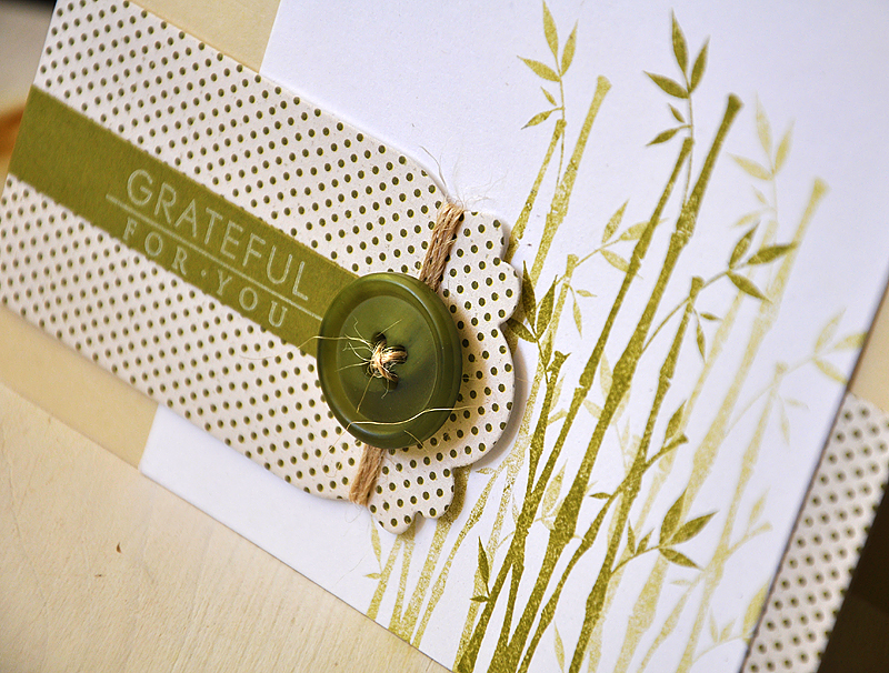 Ink: Ripe Avocado &amp; Fresh Snow<br />
Cardstock: Fine Line, Ripe Avocado &amp; Rustic...