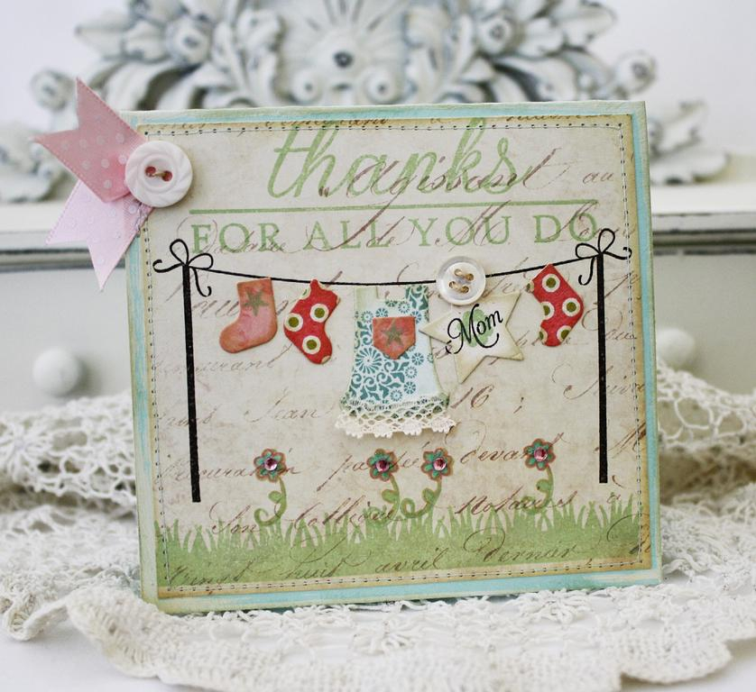 Papertrey Ink Supplies Used:<br />
Stamps:<br />
Hanging Out, Tiny Tags, and Think Big...