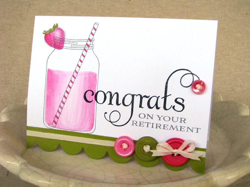 Stamps - Congrats All Ways, Friendship Jar: Summer Fillers<br />
Ink - True Black, Smokey...